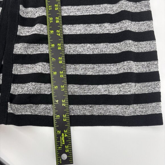 J. Jill Wearever Collection Womens Gray/Black Striped Duster Cardigan Size Small - Picture 9 of 10